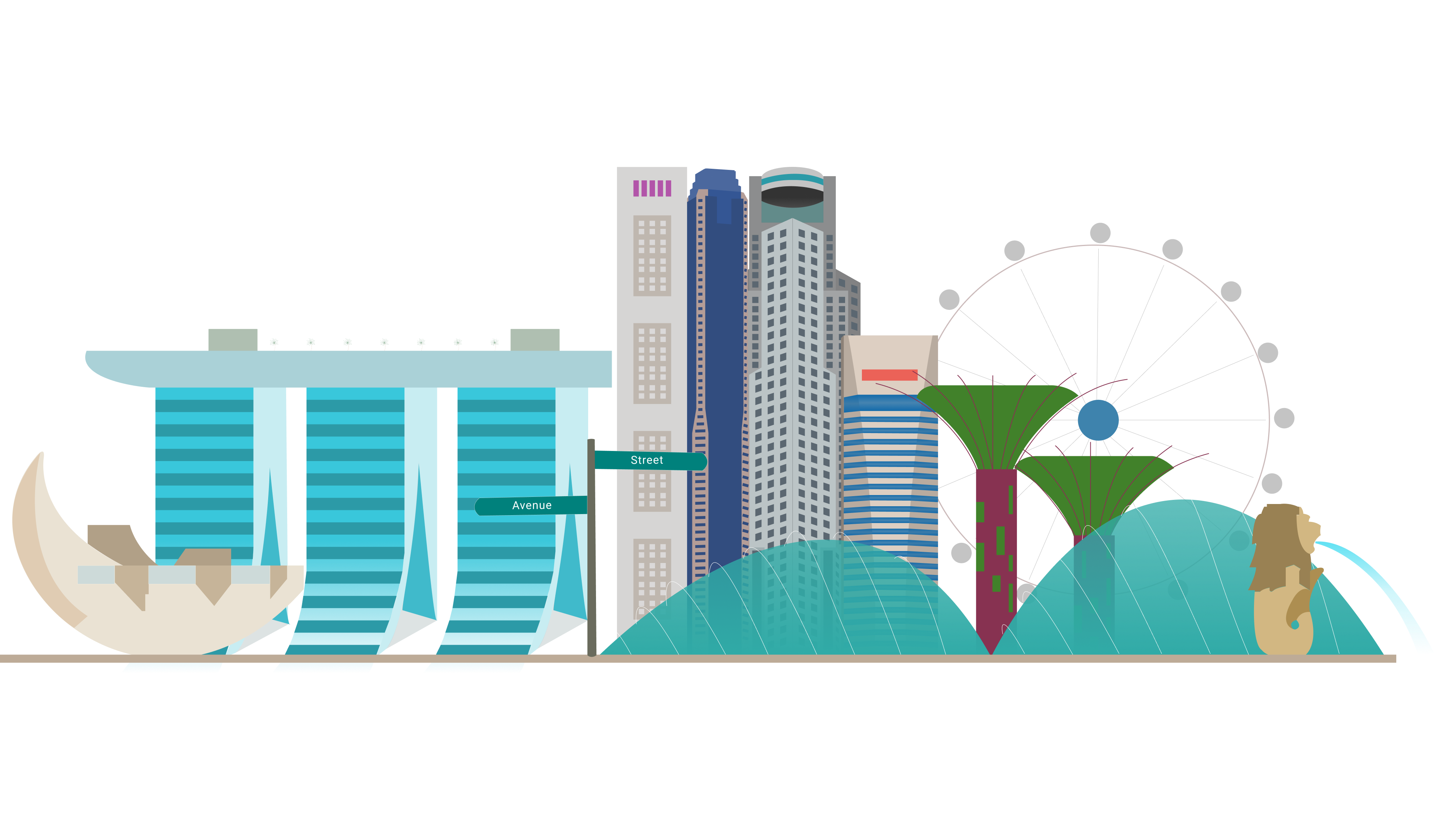 Singapore skyline picture